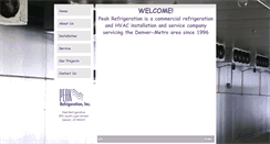 Desktop Screenshot of peakrefrigeration.com